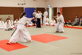 Krijn-san en Attila-san tijdens een Batto Shiai (wedstrijd in Takeda Iaido)